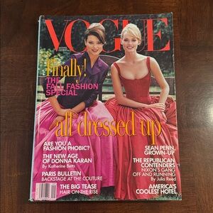 Vogue Magazine September 1995 Amber Valletta Shalom Harlow Kirsty Hume Trish